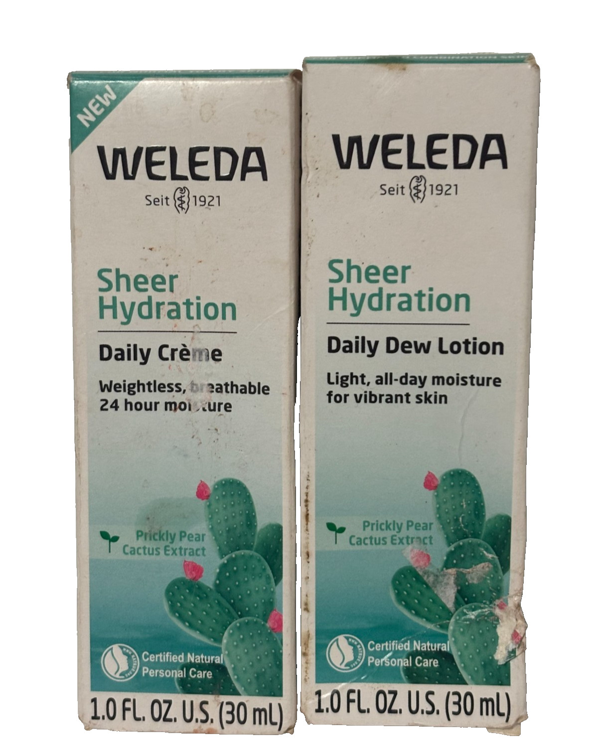 Weleda Sheer Hydration Daily Lotion & Daily Creme, Prickly P