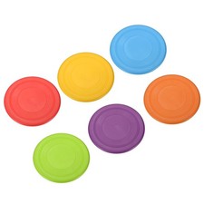 6Pcs 7 Inch Flying Disc, Soft Waterproof for Outdoor Playing Sport Game, 6 Color