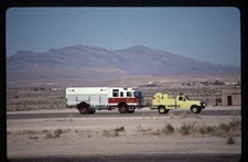 3 FIRE APPARATUS SLIDES - 3 United States Air Force USAF 4X4 ARFF CFR fire truck