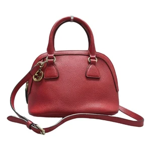 Sacoche GUCCI Dome en cuir rouge 407 022525