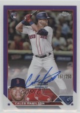 2023 Topps Chrome Rookie Purple Refractor /250 Caleb Hamilton #RA-CHA Auto 0f5t