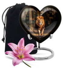Lion Large Burial Urns For Adult Human Male Ashes 10-Inch Urn For Female