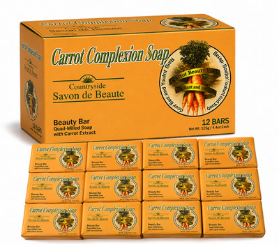 3 Pcs Carrot Complexion Soap with Carrot Oil 12 BARS 125g Each FREE SHIPPING