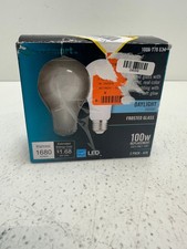 EcoSmart 100-Watt 2PACK-A19 Frosted Glass LED Light Bulb Daylight Dimmable