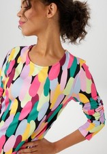 NEU STRETCHJERSEY ETUIKLEID GRAFIKPRINT 36 38 40 42 44 ANISTON bunt *71672437