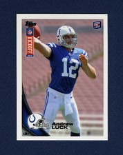 Andrew Luck Rookie Card (RC): 2012 Topps Kickoff #1. rookie card picture