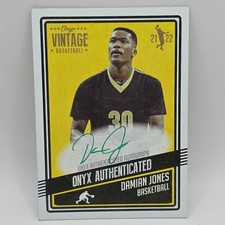 Damian Jones 2021-22 Onyx Vintage Auto On-Card Rookie RC NBA Golden State