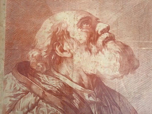 Gravure Ancienne Numerotée Signé Portrait Personnage tableau Encadré Vien - Photo 5 sur 13