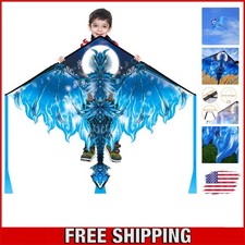 Stunning Large Dragon Kite with 300ft String - Ideal for Family Adventures