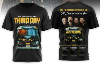 Third Day 30Th Anniversary Tour 2026 Hoodie Or T shirt