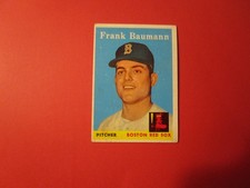 1958   TOPPS#167 FRANK BAUMANN  RED  SOX   VG
