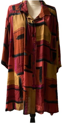 A Personal Touch Brand Top Womens Plus Size 5X ButtonUp  Blouse Slit Sides