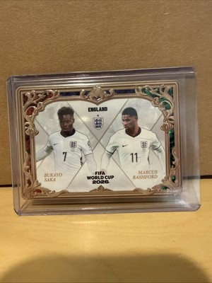 2026 Kayou FIFA World Cup Bukayo Saka + Marcus Rashford Gold Frame /299