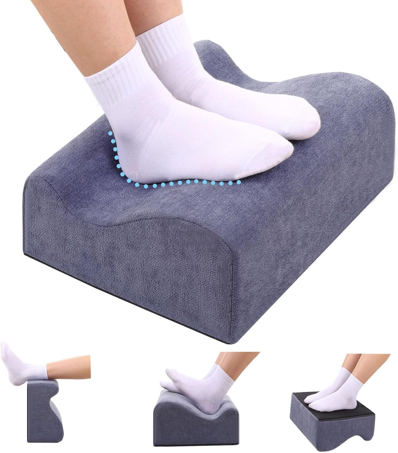 Poggiapiedi Da Scrivania, Ergonomico, per Ufficio, Con Anima in Schiuma Di Alta 