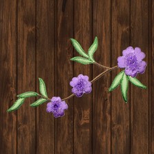 Flower Embroidered Patch   Iron On