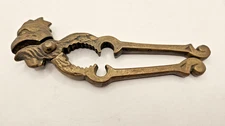 VINTAGE Brass Rooster Nutcracker Cork Remover Pincer Grouchy Face Poultry Farm