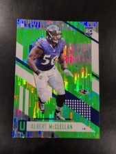 Albert Mcclellan 2017 Unparalleled Lime Green Rookie RC  Ravens  Wind Chimes 