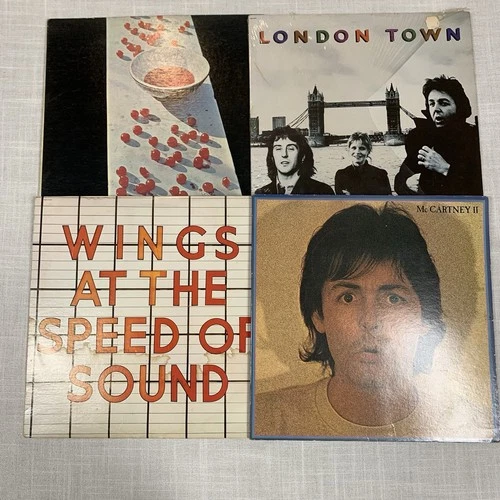 PAUL MCCARTNEY Lot Of 4 Record Albums: London Town, McCartney II, McCartney, +1
