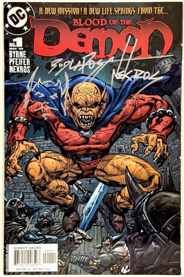 #ad Blood of the Demon #1 Signed Remark by Bud LaRosa aka Nekros w COA Etrigan $33.79