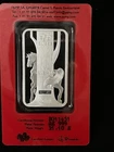 1 oz .999 Silver Bar, PAMP Suisse Lunar Series: 2014 Horse / Assay / some spots