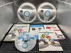 Mario Kart (Nintendo Wii) CIB Complete w/ Manual, Inserts, 2 Steering Wheels