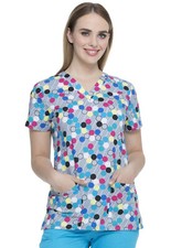 Dot's My Line Dickies Scrubs EDS Signature V Neck Top DK704 DTML