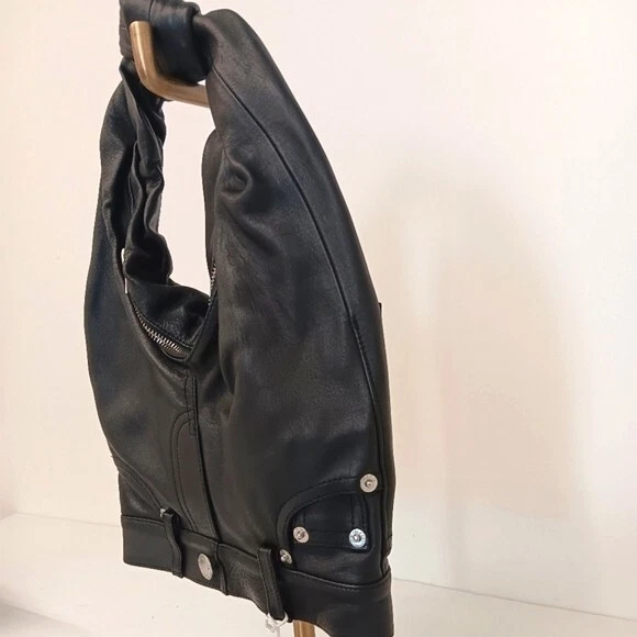 Alexander Wang Mini Tote in pelle linea jeans 5 tasche Nero