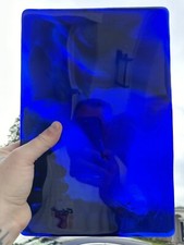 Blenko Dalle de Verre - 6014 - Blue / with Purple Wisps