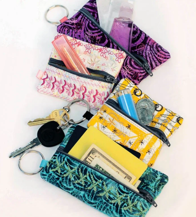 Crazy Stitch Keychain BagsProjects Anita Goodesign Embroidery Machine