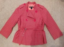 Marc Jacobs Jacket Double Breasted, Belted - Size Xs -6/8 Uk. New. Rrp 185£