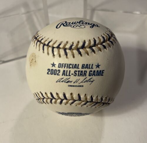 2002 MLB Allstar Game officiel baseball Derek Lowe auto Red Sox cube d'affichage - Photo 1 sur 9