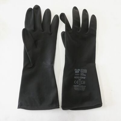 Latex Handschutz Handschuhe Mehrzweck Langarm Gr. L Farbe Schwarz