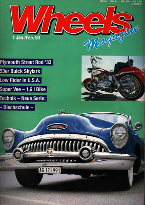 Zeitschrift Wheels Magazine #1 von 1990 Plymouth Buick Low Rider Super Vee