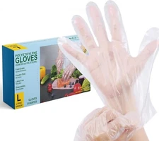 G & F Products Plastic Food service Gloves Ideal for Food Handling, 1000 Pieces