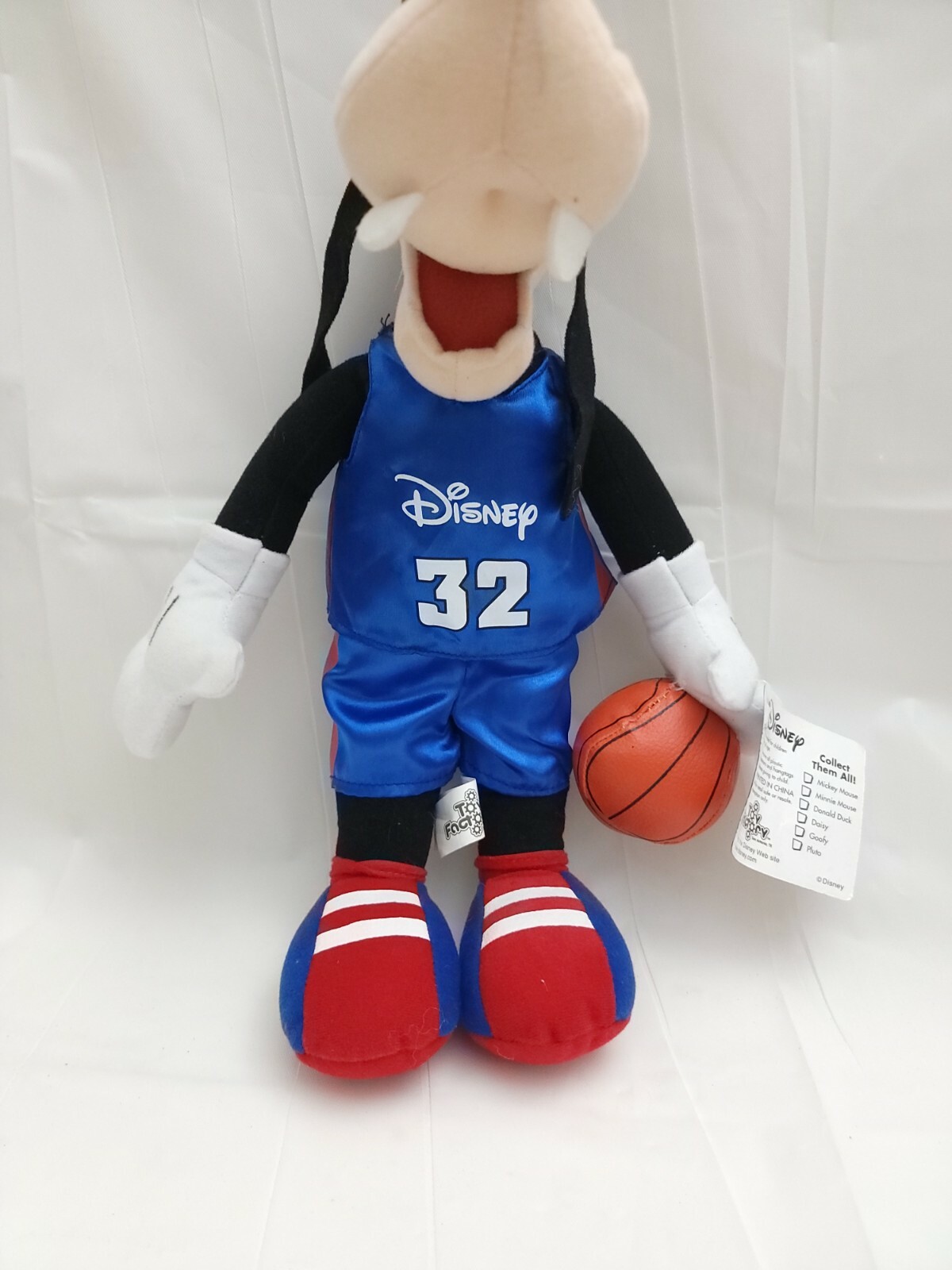 Disney Goofy Plush Basketball Number 32 14" Toy Factory eBay
