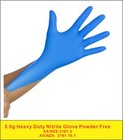 Disposable Nitrile Gloves Blue PF Thicker 5.0g Heavy Duty TGA HACCP Food Medical