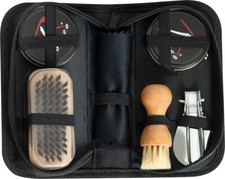 Compact Shoe Care Kit - Clean Fix Enhance Polish Uniform Shoes Boots Set