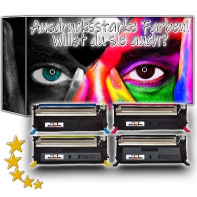 4x Patrone komp. zu C4092 M4092 Y4092 K4092 für SAMSUNG CLX-3170FN