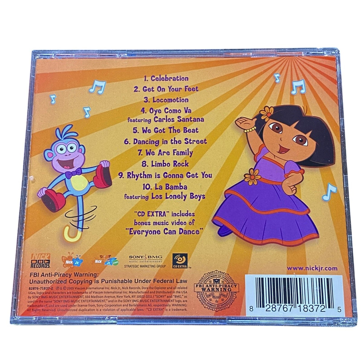 洋楽 dohb discs compilation dd 01 v.a. CD Dora the Explorer CD Dance Fiesta Santana Locomotion La Bamba Los