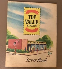 Vintage Top Value Stamps Empty Saver Book 1966