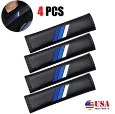4pcs for Toyota Accessories Blue Embroidered Safety Seat Belt Shoulder Pad Cover