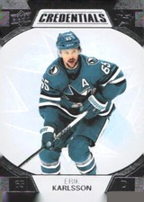 2022-23 UD Credentials Hockey Erik Karlsson #69