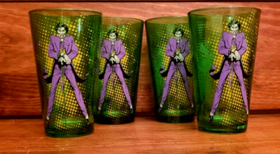 Lot De Verres à Collectionner DC Comics Joker - Verres à Boire Vintage