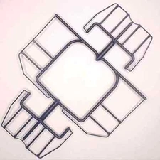 O Scale Model Train Parts: : Red Caboose GP7 / GP9 End Handrails (Purple)