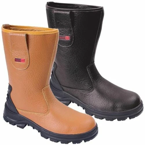 BLACKROCK Fur Lined Rigger Boot Steel Toe Midsole Leather Wide Fit Safety SF01