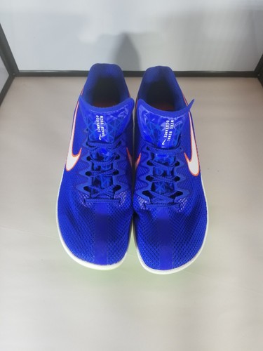 Size 10 - Nike Zoom Rival Distance Racer Blue Lime Blast - Picture 4 of 16