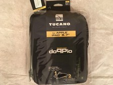 Tucano Doppio Multifunctional Dual Compartment COVER SLEEVE FOR IPAD 9.7   BLACK