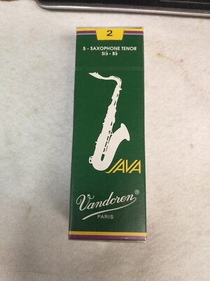 Vandoren Java Tenor Sax Reeds, #2 Green Box of 5, FREE SHIPPING!