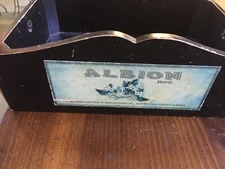 BLACK Wood Serving Tray WITH HANDLE Farmhouse Decor - HACHET BRAND 