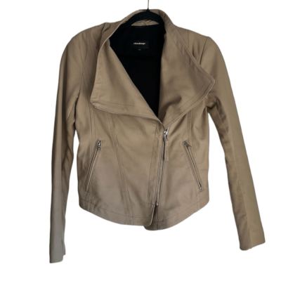 MACKAGE Dinah asymmetric zip 100% real leather lambskin jacket